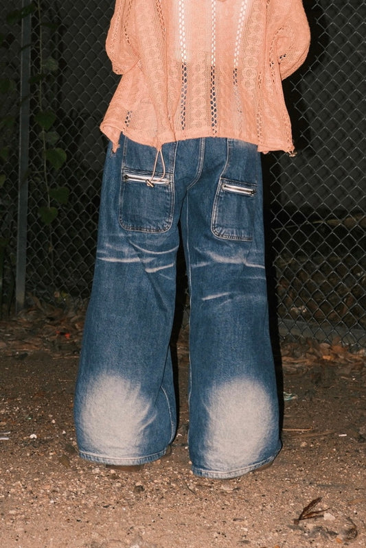 Back Pocket Maxi Jeans