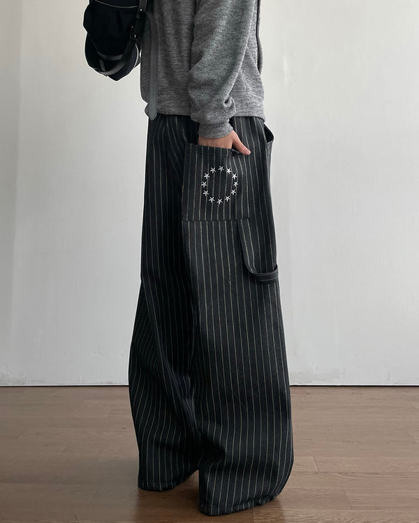 Star Striped Balloon Pants