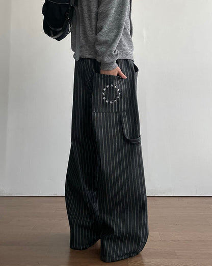 Star Striped Balloon Pants