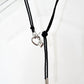 Heart Lock Tie Necklace