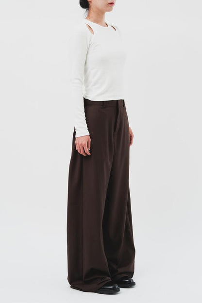 Snap Maxi Wide Trousers