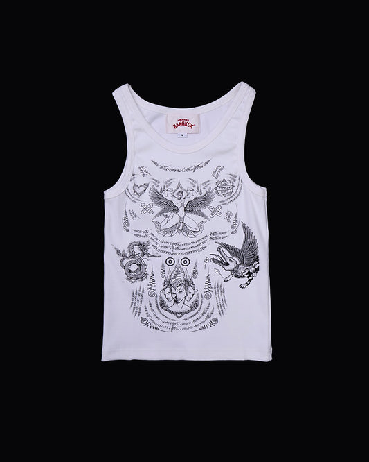 White Sak Yan Tank Top