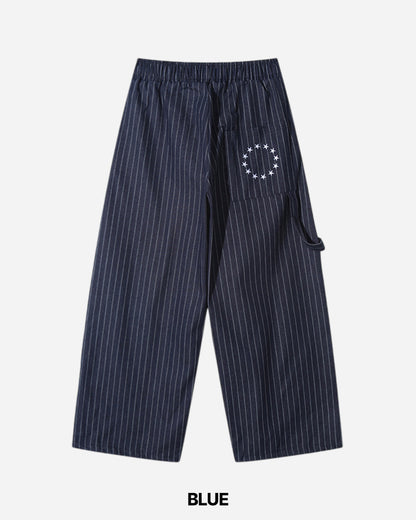 Star Striped Balloon Pants