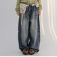Hem Button Pin Jeans