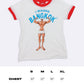 White Sauna Boy Ringer Tee