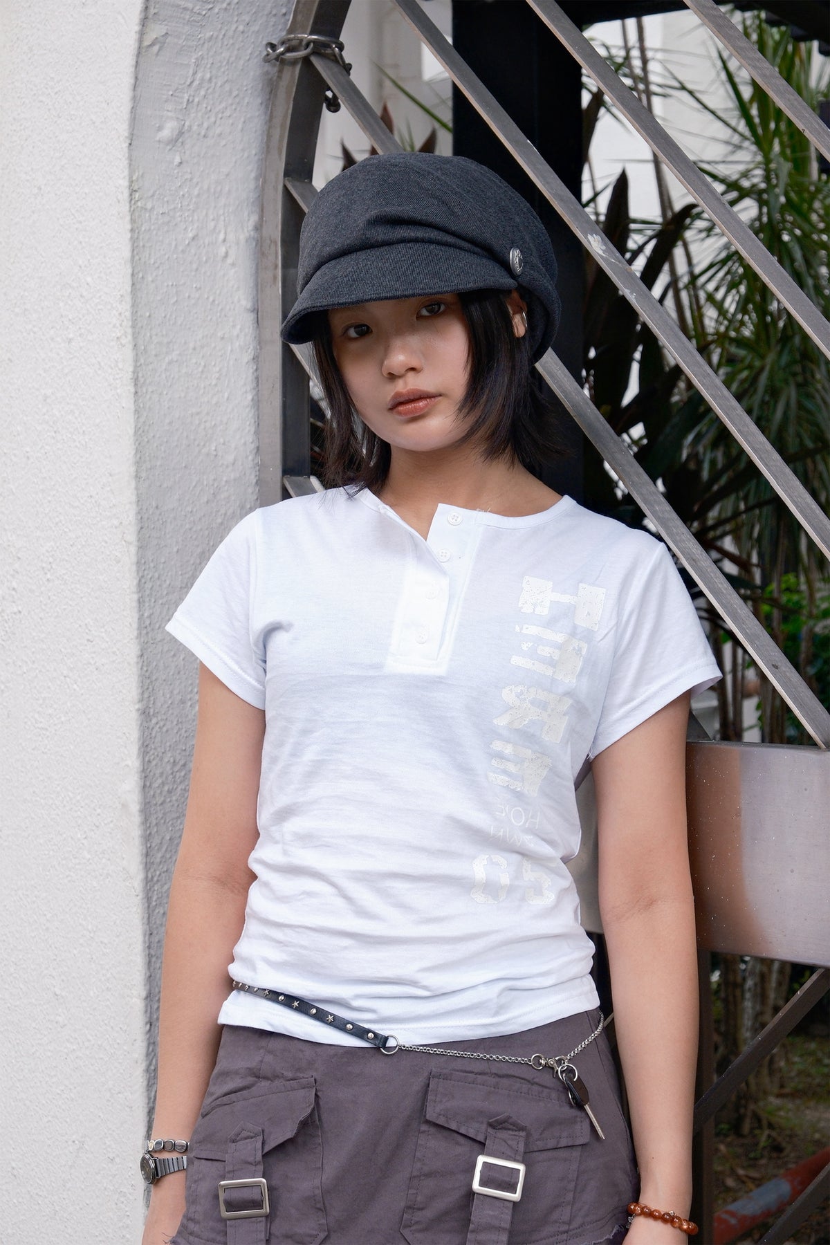 Slouchy Button Beret (3colors)