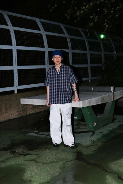 Natural Checker Shirt