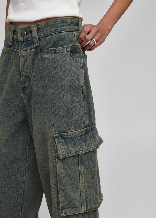 Open Pocket Cargo Jeans