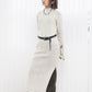 Coquette Knit Long Dress