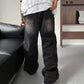 Kolora Lava Denim Larĝa Jeans 