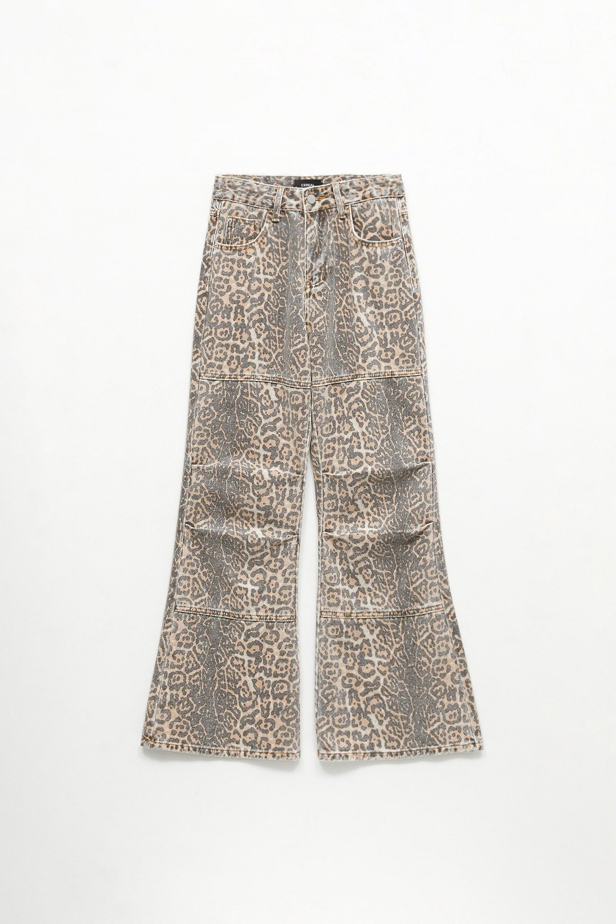 Leopard Washed Jeans