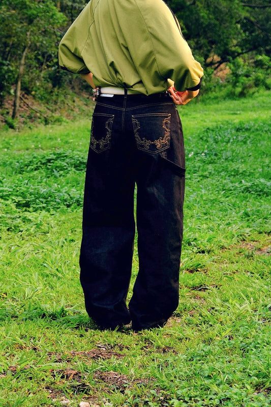 Western Raw Jeans