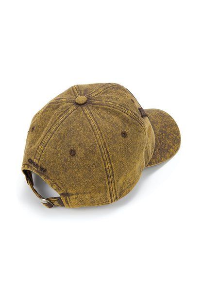 YY COTTON BALL CAP, YELLOWISH BROWN