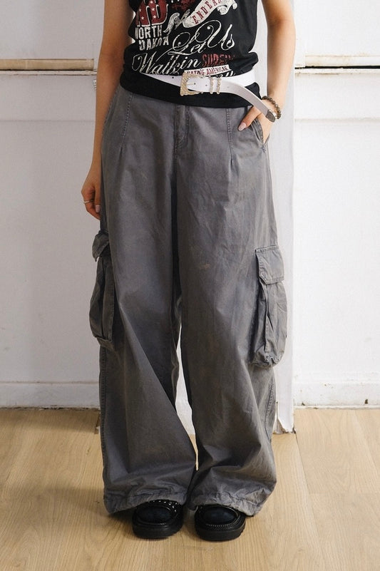 Field Washed Cargo Pants (3color)