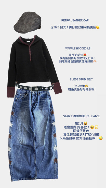 Star Embroidery Jeans