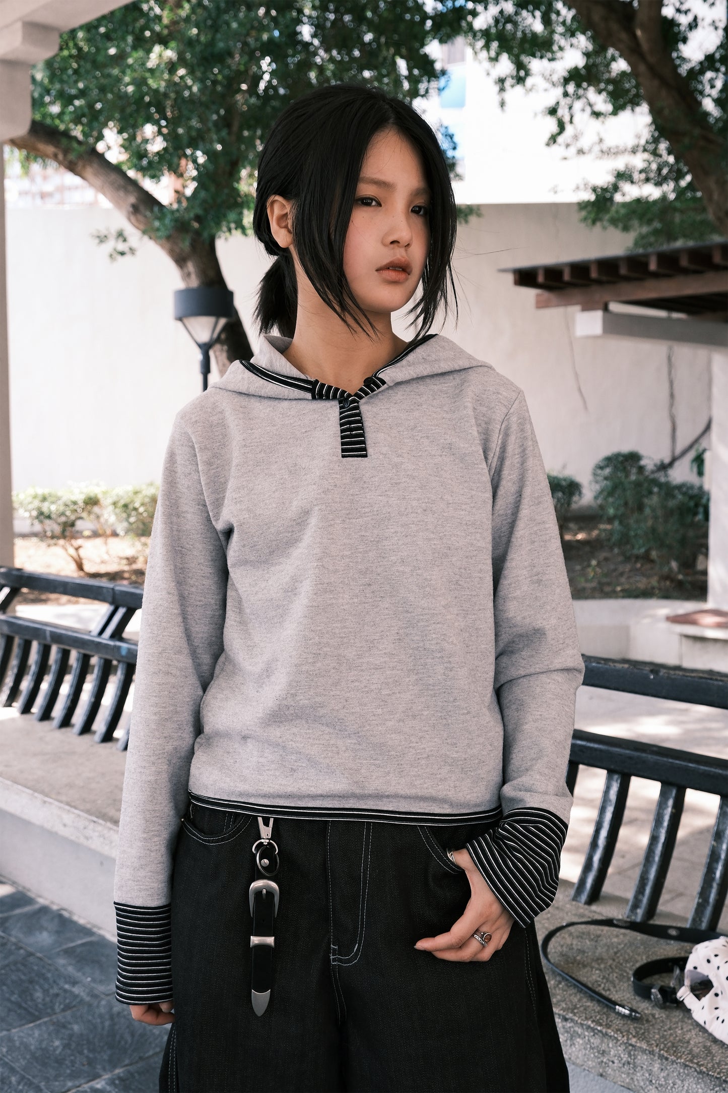 Lori Striped Hood (2colors)