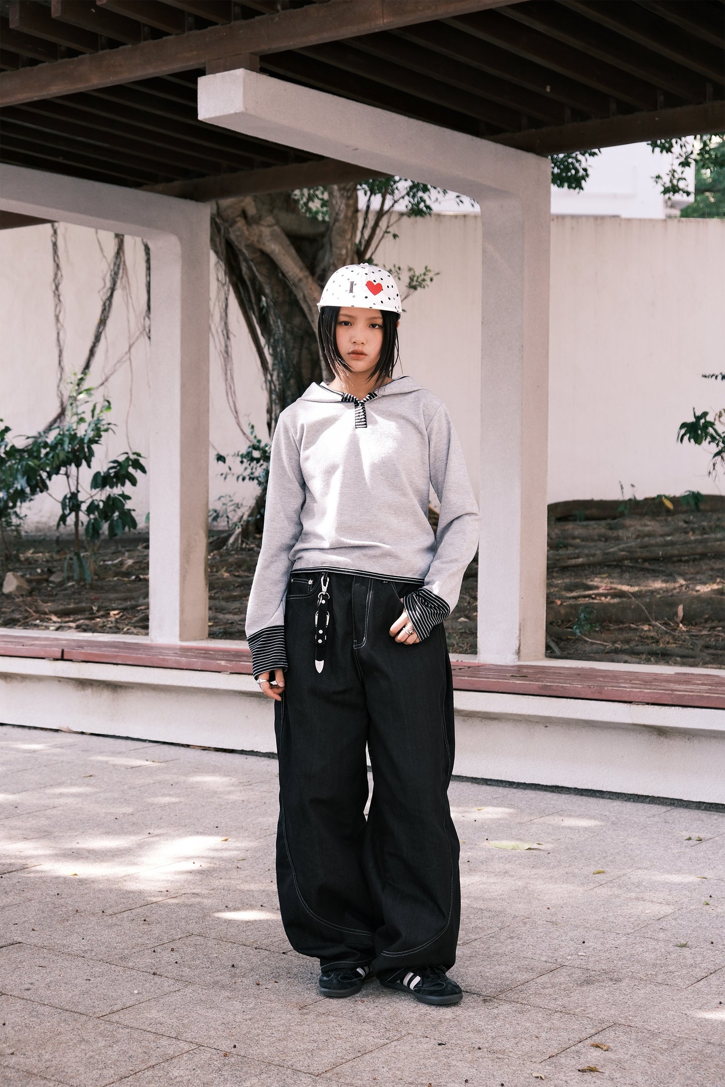 Curved Baggy Jeans (black)