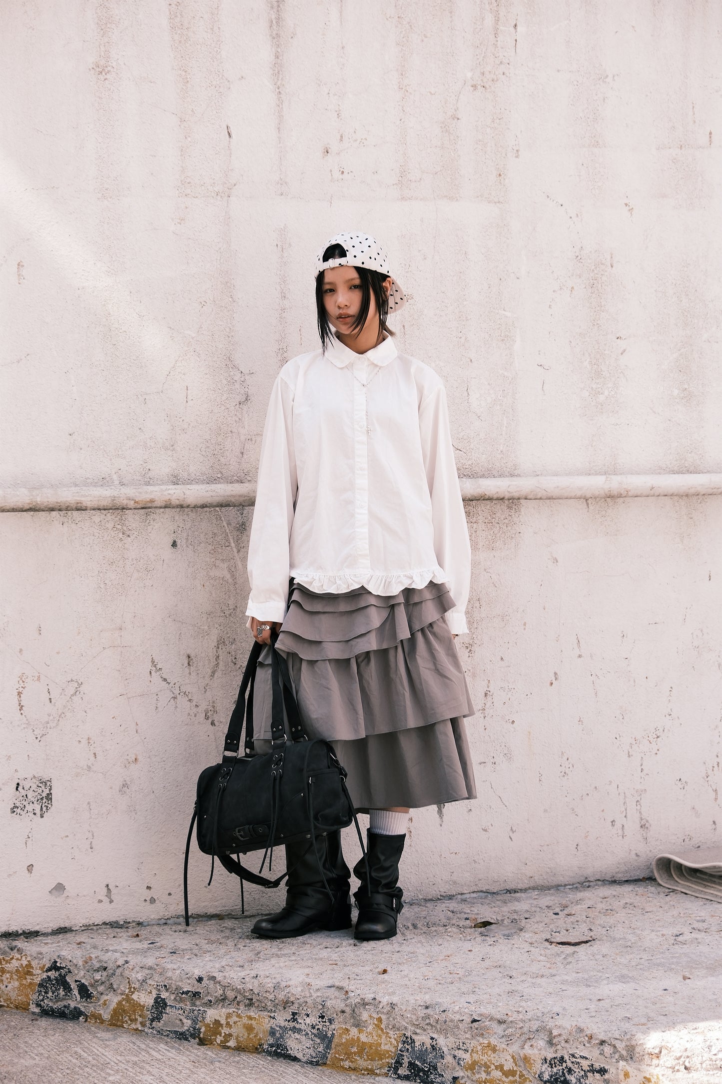 Tied Suede 2way Bag (black)