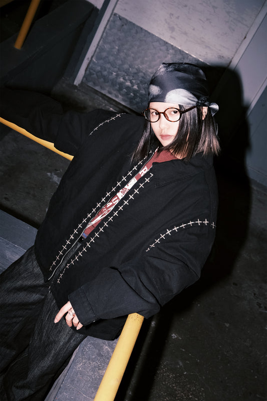 Johan Stitching Jacket (black)