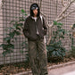 Paisley Wide Jeans (Khaki)