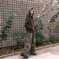 Paisley Wide Jeans (Khaki)