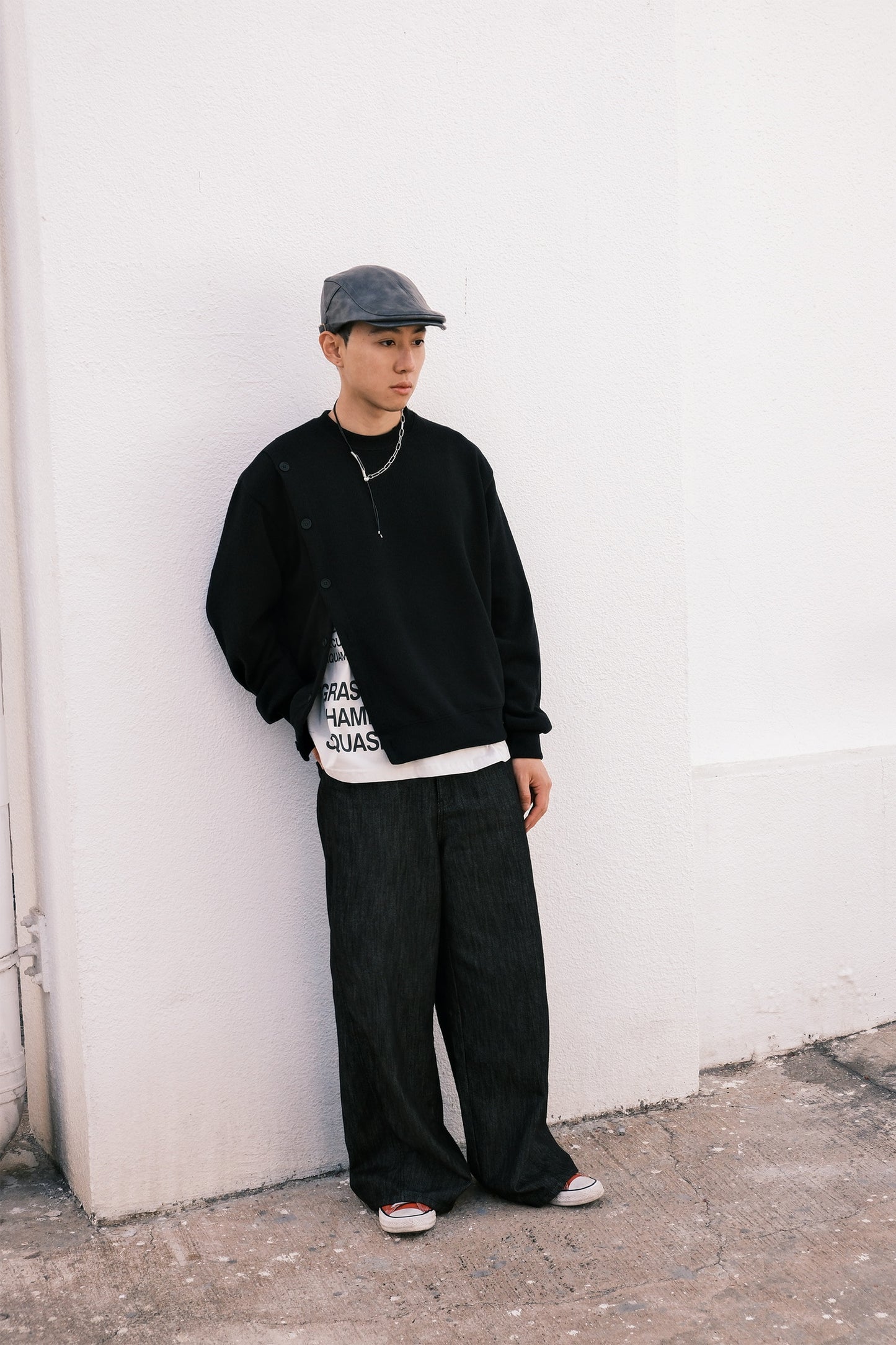 Slash Button Knit (4colors)