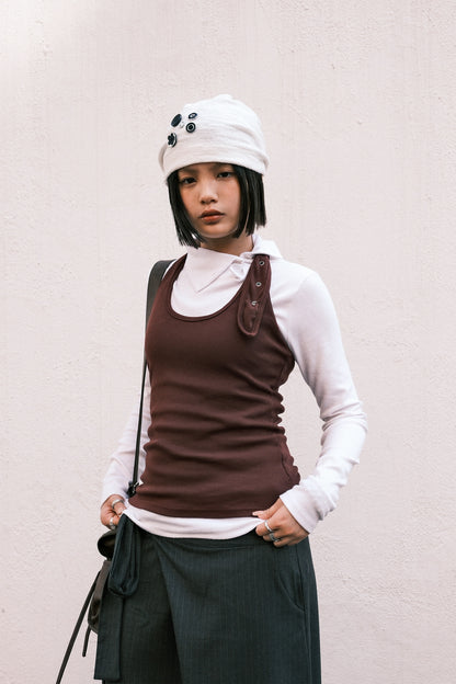 Eyelet Halter Sleeveless