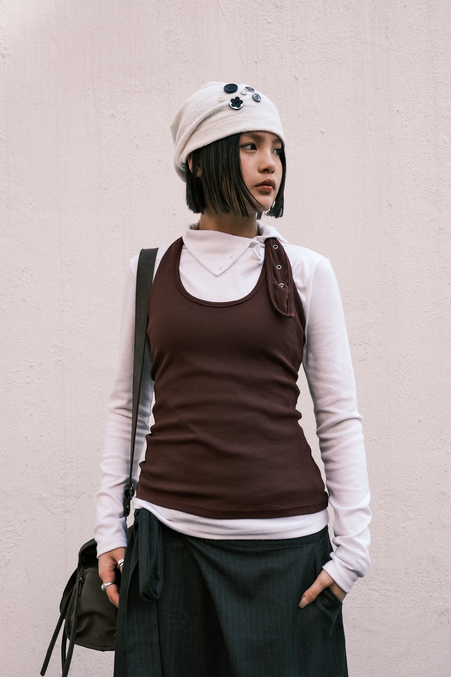 Eyelet Halter Sleeveless