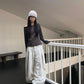 Double Pleats Balloon Jeans
