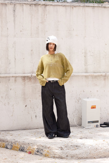 Cropped Hybrid Mesh LS