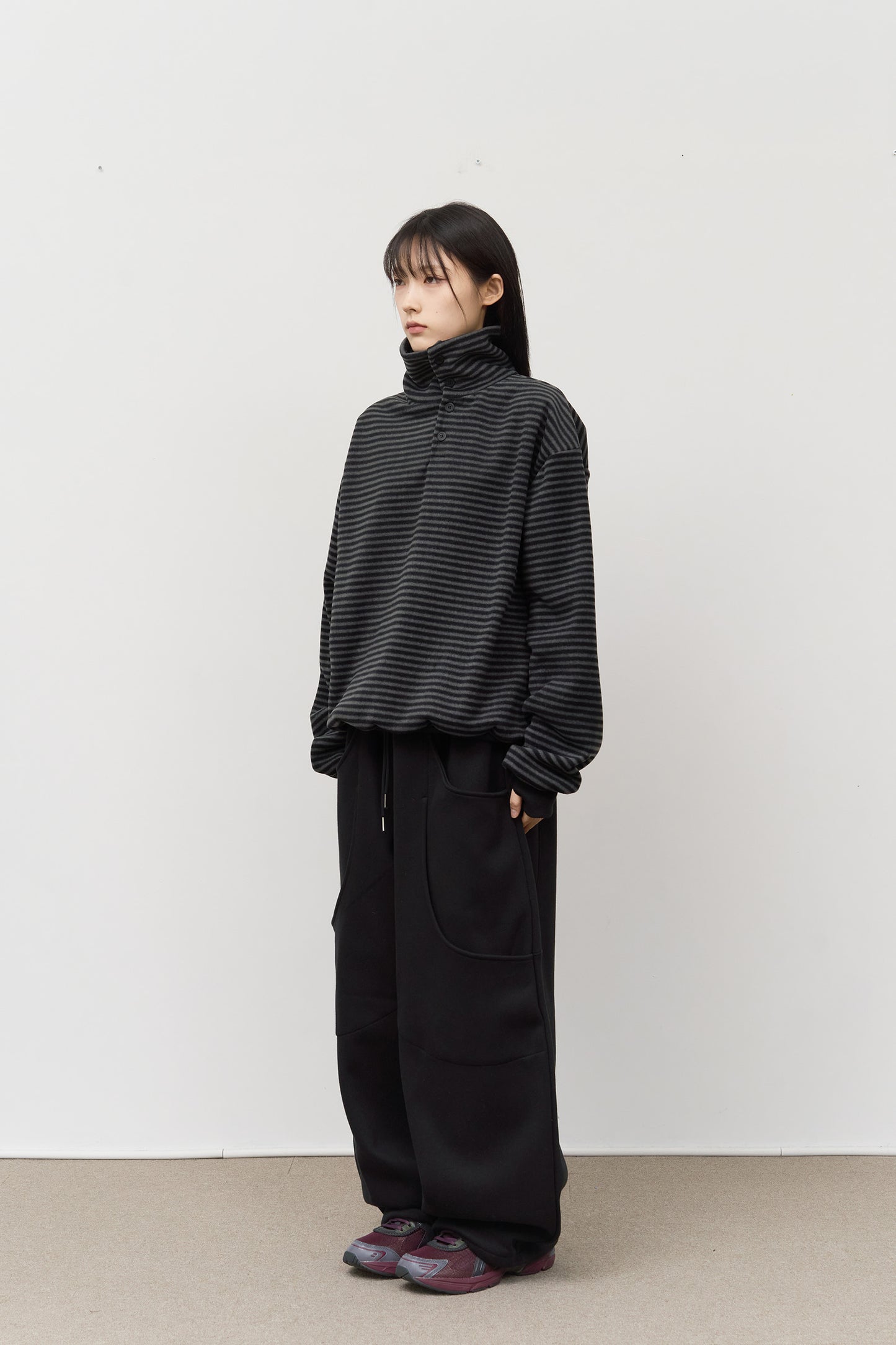 Curved Pocket Sweat Pants (4colors)