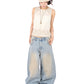 Sand Washed Pocket Jeans