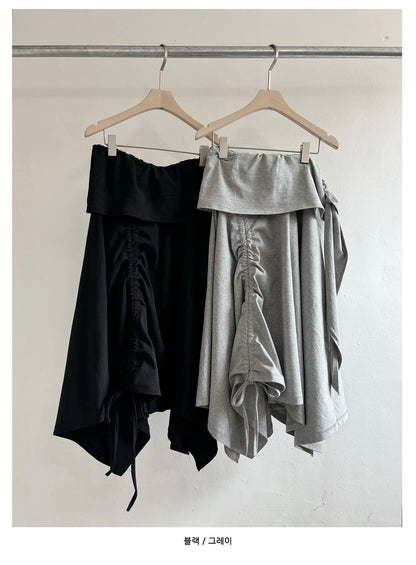 Cotton Shirring Skirt