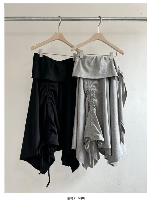 Cotton Shirring Skirt