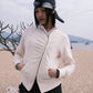 Eyelet Shirring Zip Up