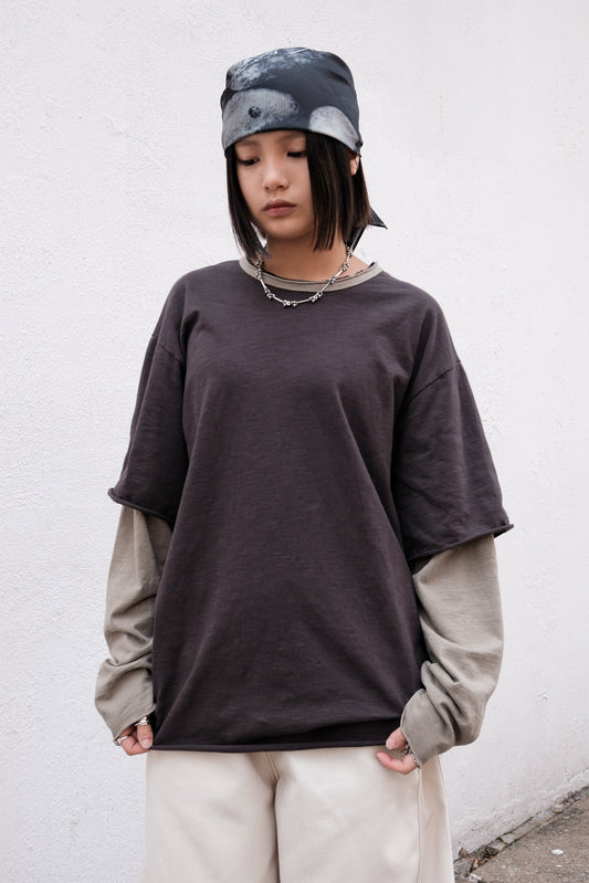 Two Tone Layer LS (charcoal)