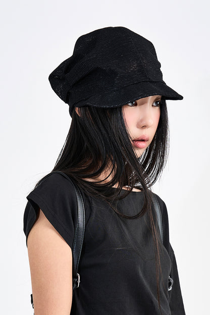 Mesh Shirring Cap (unisex)(3colors)