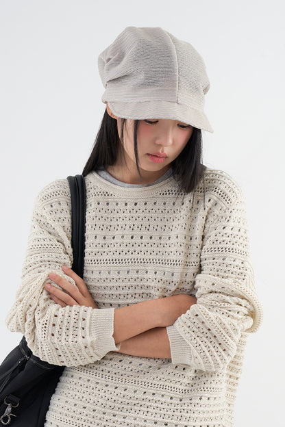 Mesh Shirring Cap (unisex)(3colors)