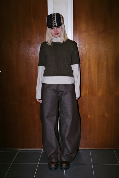 Layered Wool Polar Top