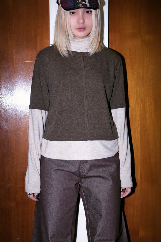 Layered Wool Polar Top