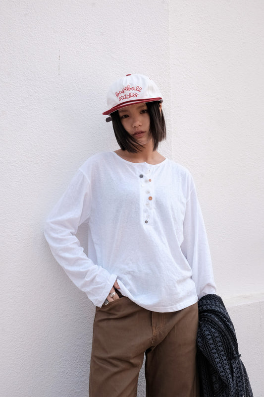 Garden Button LS (ivory)