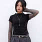 See-through Lace Tee (3colors)