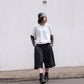 Striped Bermuda Slack (black)