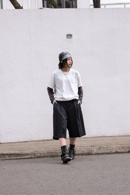 Striped Bermuda Slack