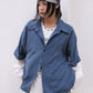 Kaji Checker Shirt (navy)