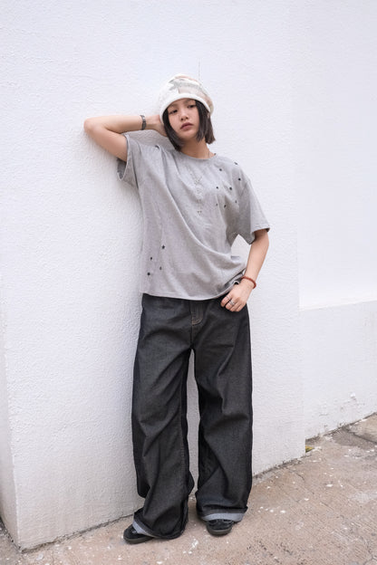 Star Slit Tee (melange)