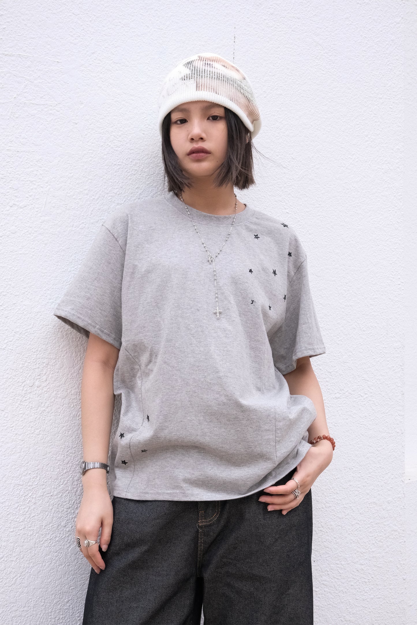 Star Slit Tee (melange)