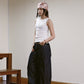 Kayla Button Sleeveless (black)