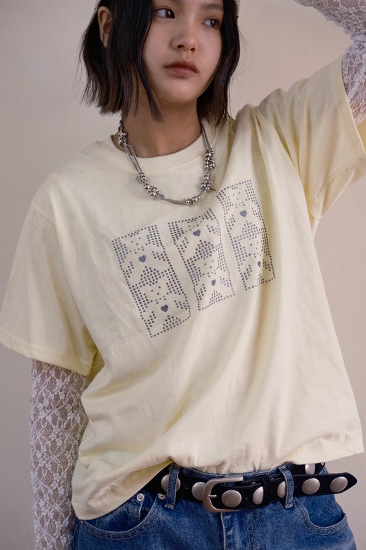 Heart Bear Tee (yellow)