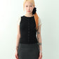 Kayla Button Sleeveless (black)